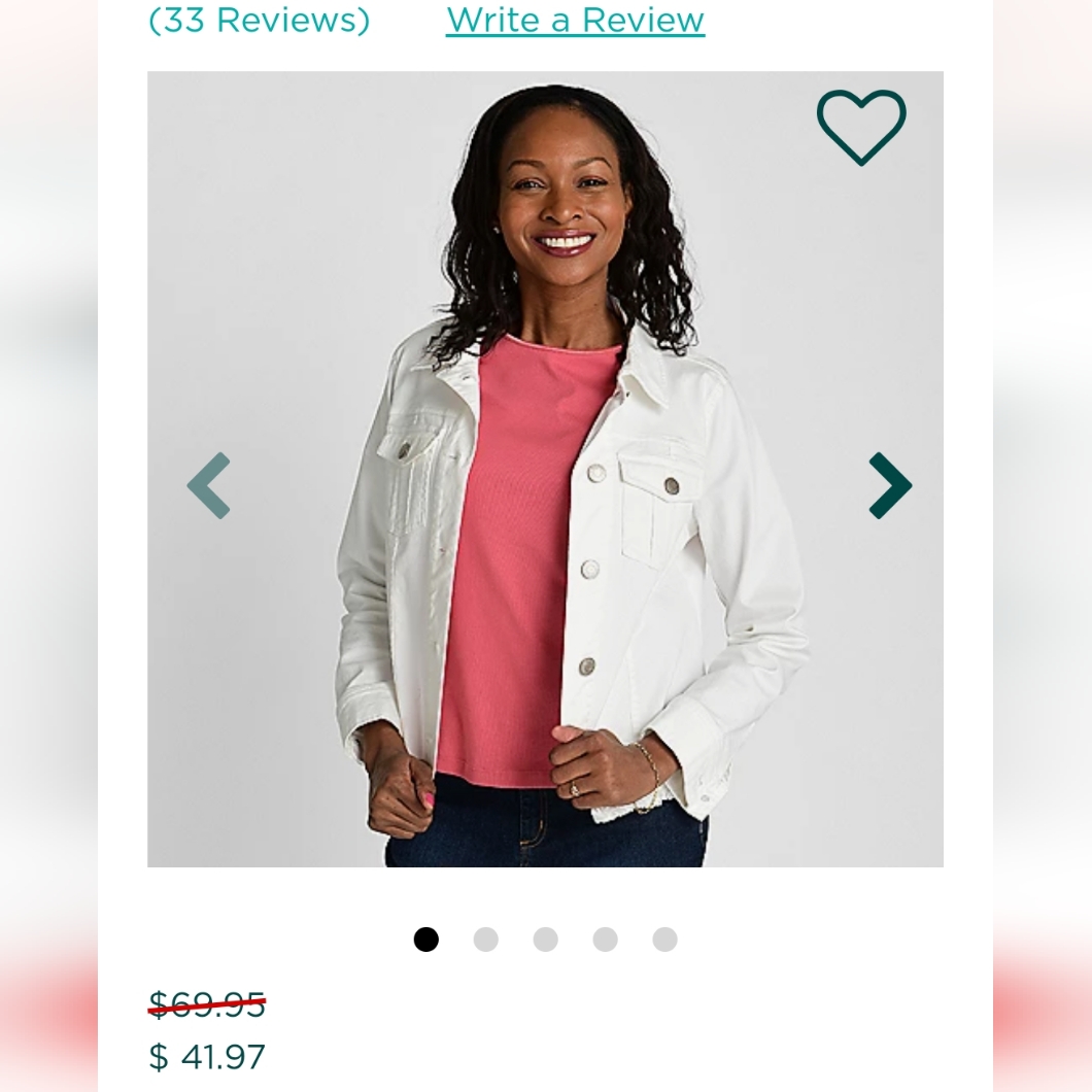 Premier Denim White Jacket By Christopher & Banks